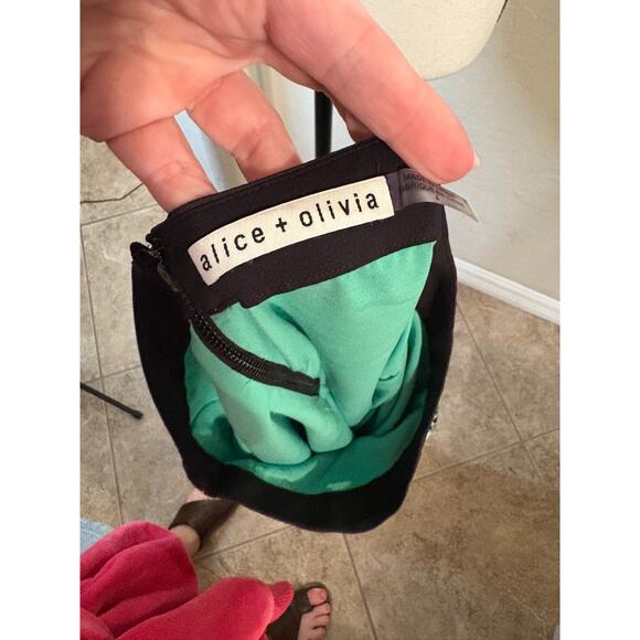 Alice & Olivia Boho Mock Wrap Midi Skirt Size 4 MSRP$350 - Picture 5 of 6